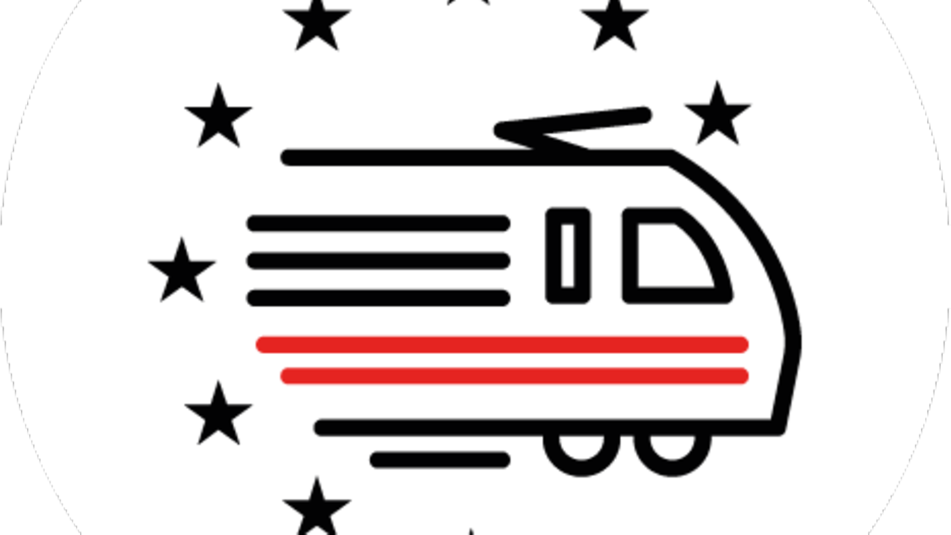 Icon eine Lok mit Sternen drumherum